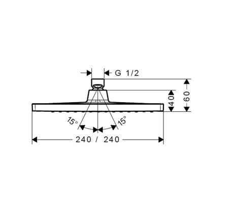 SEN ĐẦU GẮN TRẦN RAINDANCE 300 CÓ TAY SEN - 27494000 589.30.818